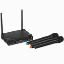 Микрофонный комплект Tesler WMS-320, беспроводной, ручной, -99 дБ, от 2 Гц до 17500 Гц черный
