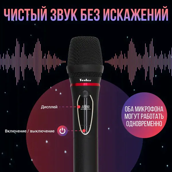 Система беспроводных микрофонов Tesler WMS-700