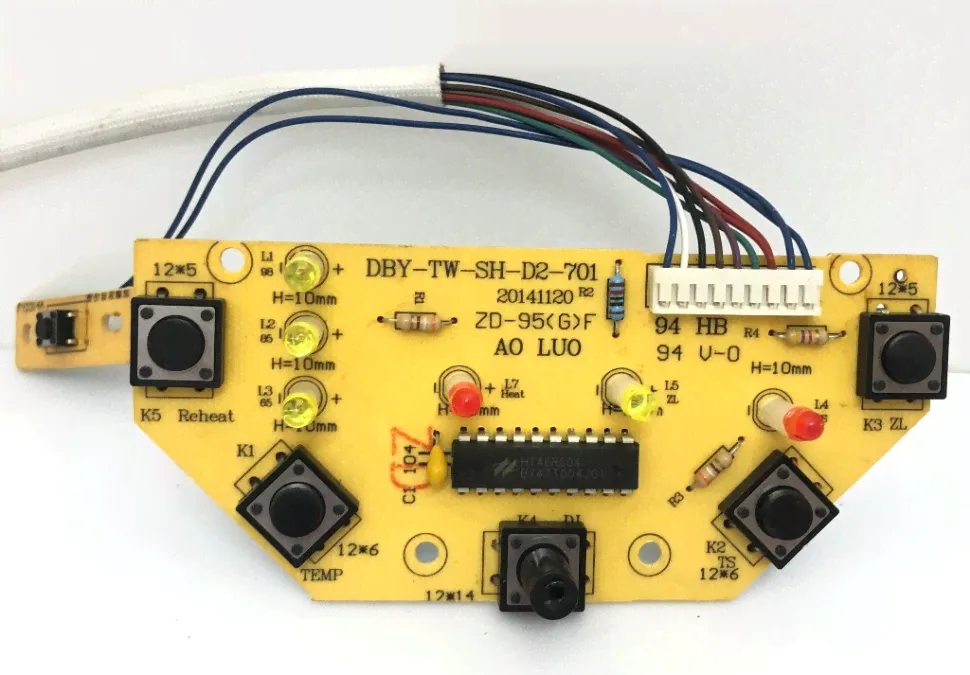 DBY-TW-SH-D2-701 ZD-95G F HT46R004 плата термопота Tesler TP-5001-0