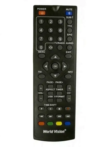 Пульт World Vision T36, T56, T126, Tesler DSR-590I-0