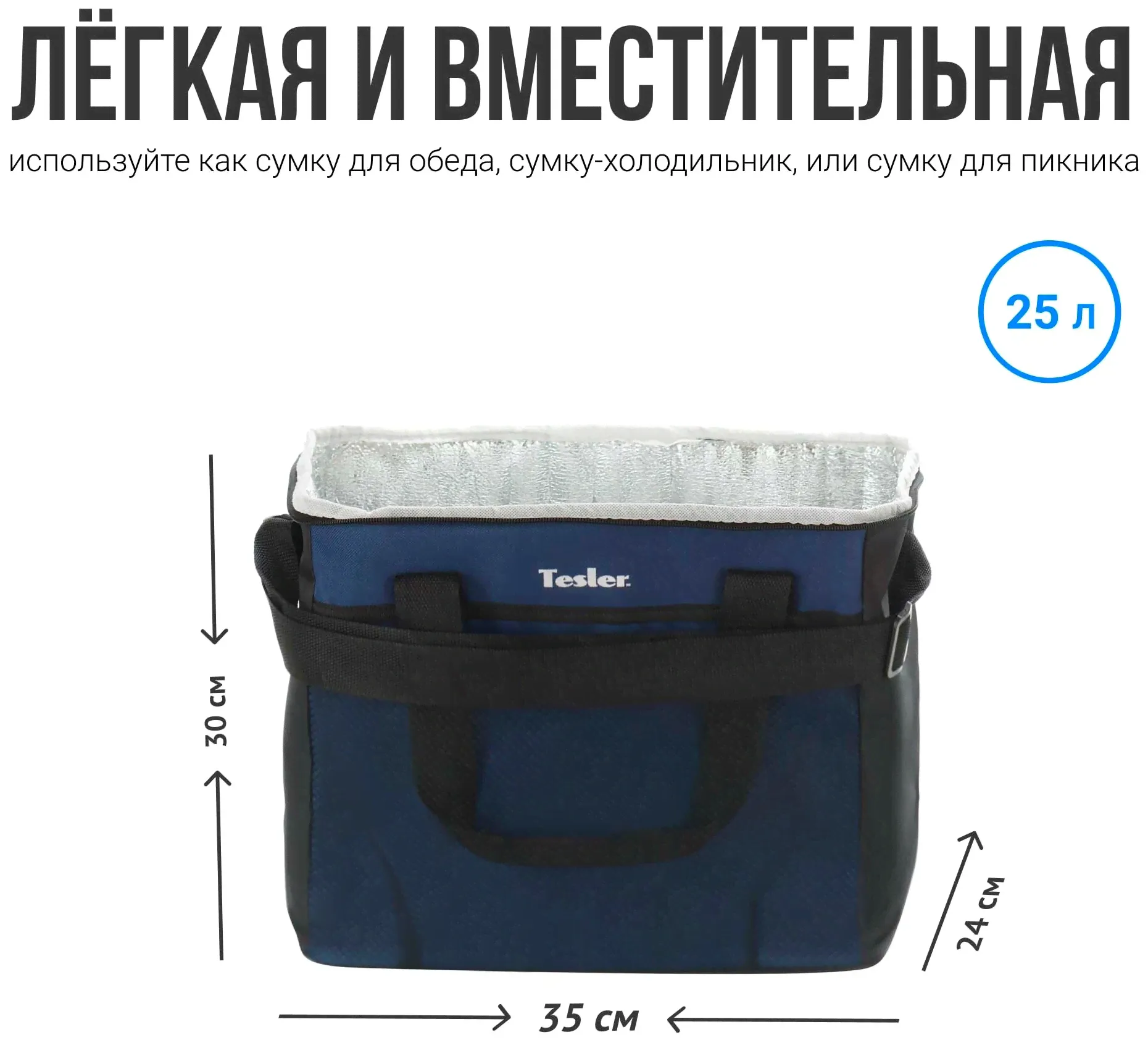 Tesler Изотермическая сумка-холодильник TESLER ICB-2532 термосумка-3